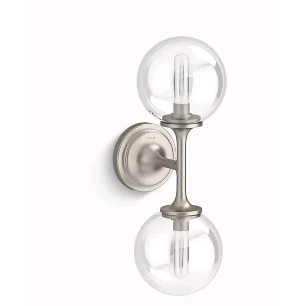 Kohler 31762-SC02-BNL‎ - Bellera Two-light Sconce - Brushed Nickel